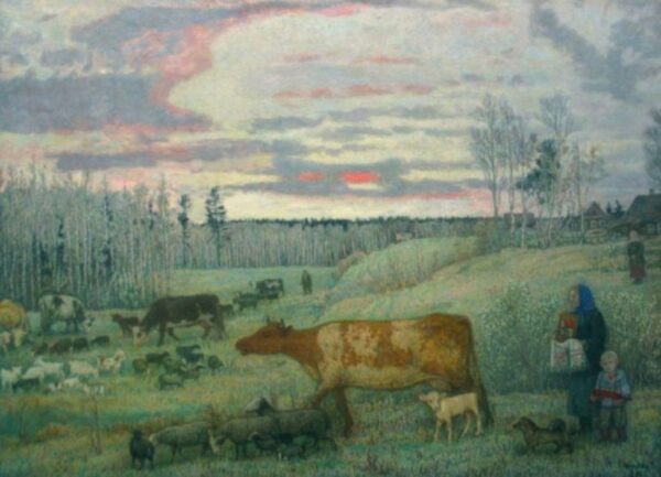 В Юрьев день выгоняли скот на луга, и животные могли поправить своё здоровье с помощью травы, на которой была целебная трава