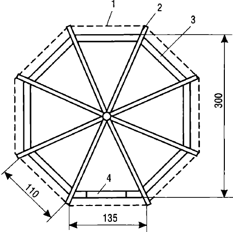 Пример схемы шатровой крыши
